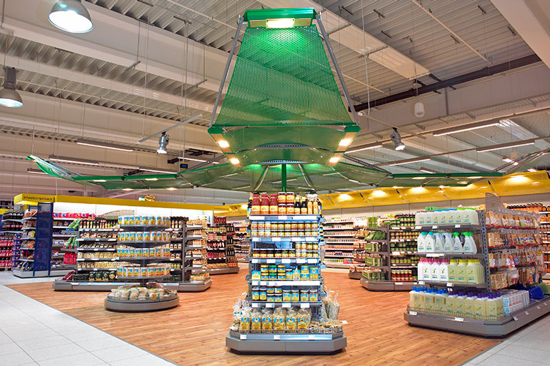 rafturi alimentare pentru magazine